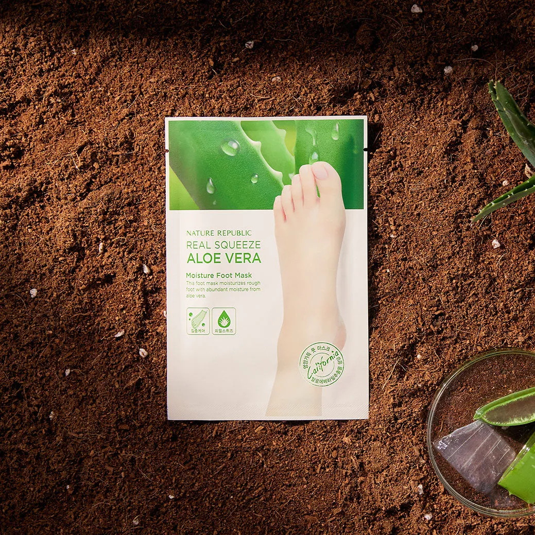 REAL SQUEEZE Aloe Vera Moisture Foot Mask