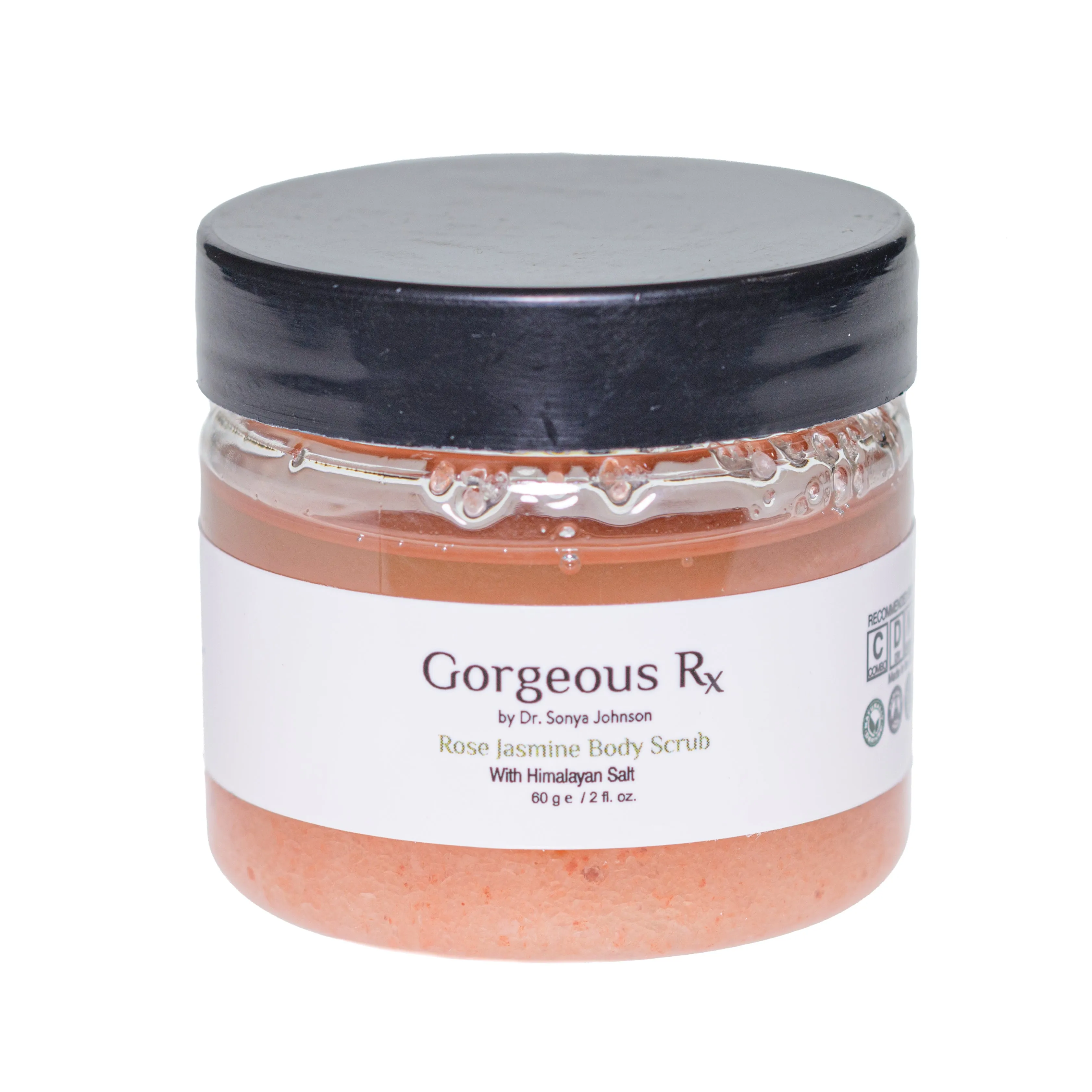 Rose Jasmine Body Scrub with Pink Himalayan Salt