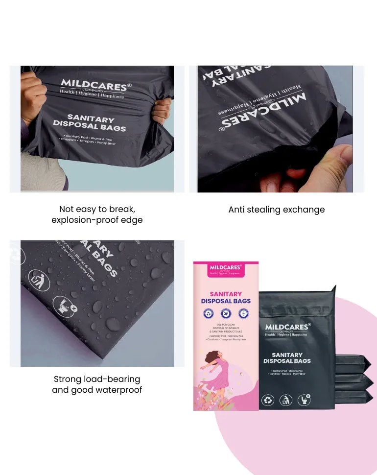 Sanitary Disposal Bags - 20 Bags for Disposal of Tampons, Condoms, Pantyliner, Sanitary Pad & Personal Hygiene Waste Sanitary Pad