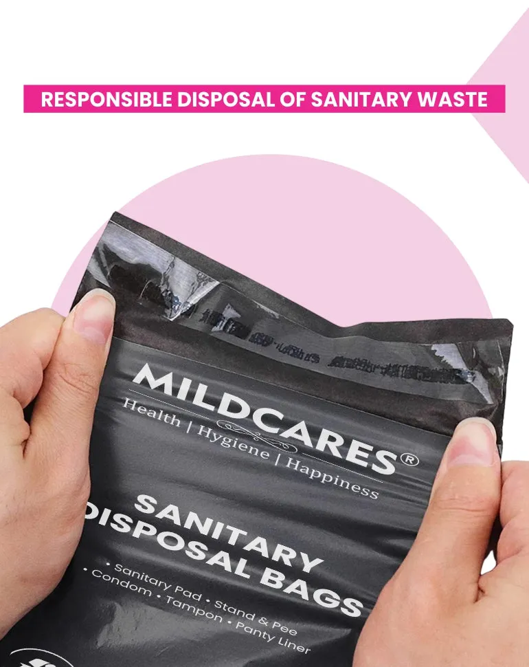 Sanitary Disposal Bags - 20 Bags for Disposal of Tampons, Condoms, Pantyliner, Sanitary Pad & Personal Hygiene Waste Sanitary Pad