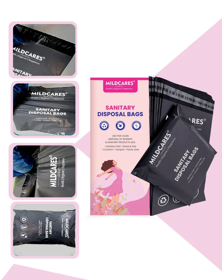 Sanitary Disposal Bags - 20 Bags for Disposal of Tampons, Condoms, Pantyliner, Sanitary Pad & Personal Hygiene Waste Sanitary Pad