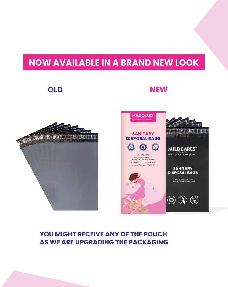 Sanitary Disposal Bags - 20 Bags for Disposal of Tampons, Condoms, Pantyliner, Sanitary Pad & Personal Hygiene Waste Sanitary Pad