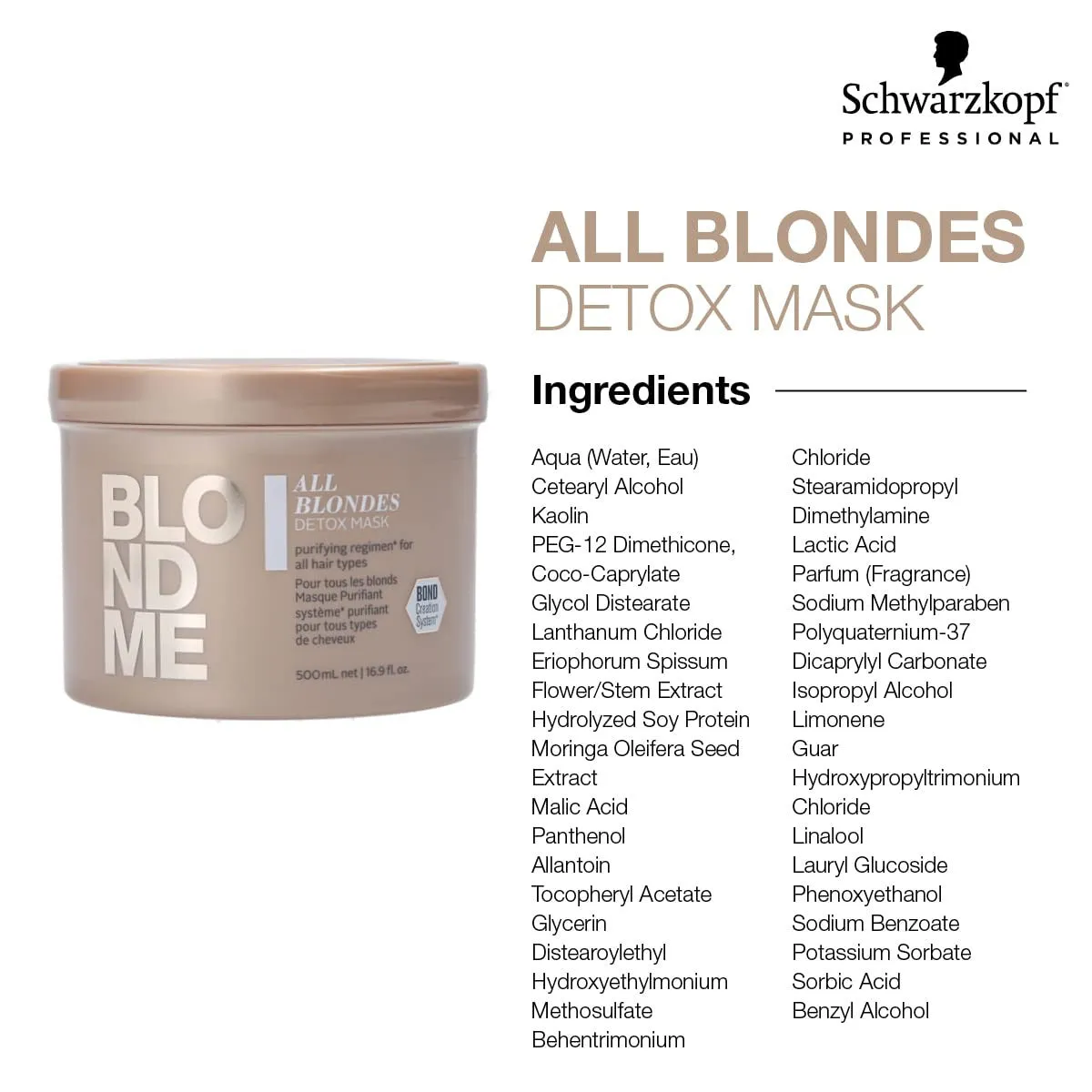 Schwarzkopf Blondme All Blondes Detox Mask 200ml - 500ml
