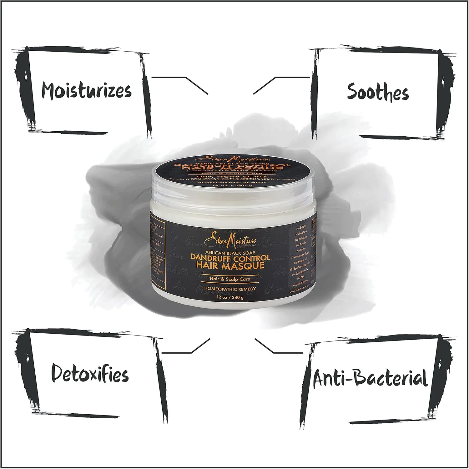 Shea Moisture African Black Soap Dandruff Control Hair Masque 340g