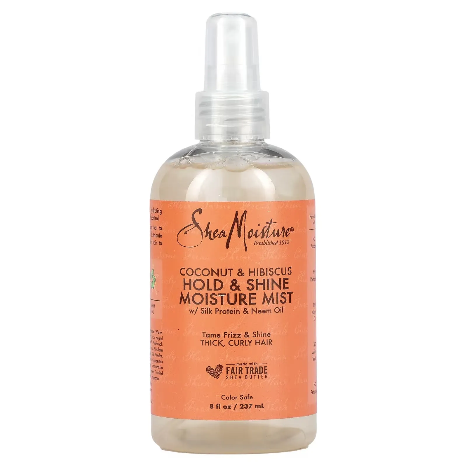 SHEA MOISTURE Coconut & Hibscus Hold & Shine Moisture Mist With Silk Protein & Neem Oil