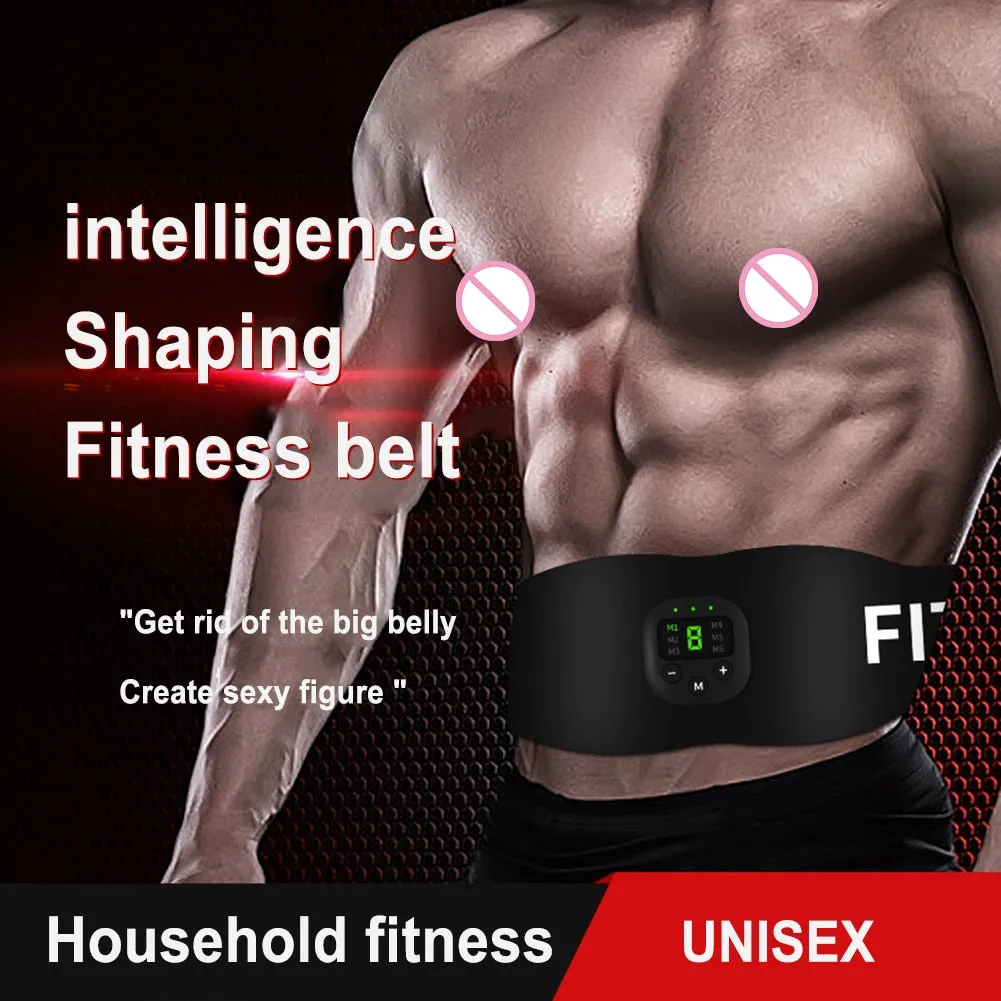 Slimming Waist Band Exercise Massager EMS Muscle Stimulator with 19 Modes