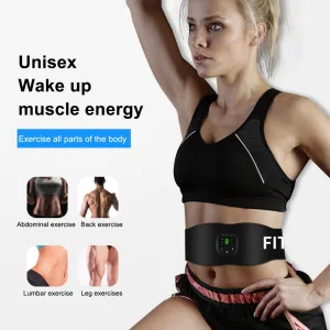 Slimming Waist Band Exercise Massager EMS Muscle Stimulator with 19 Modes