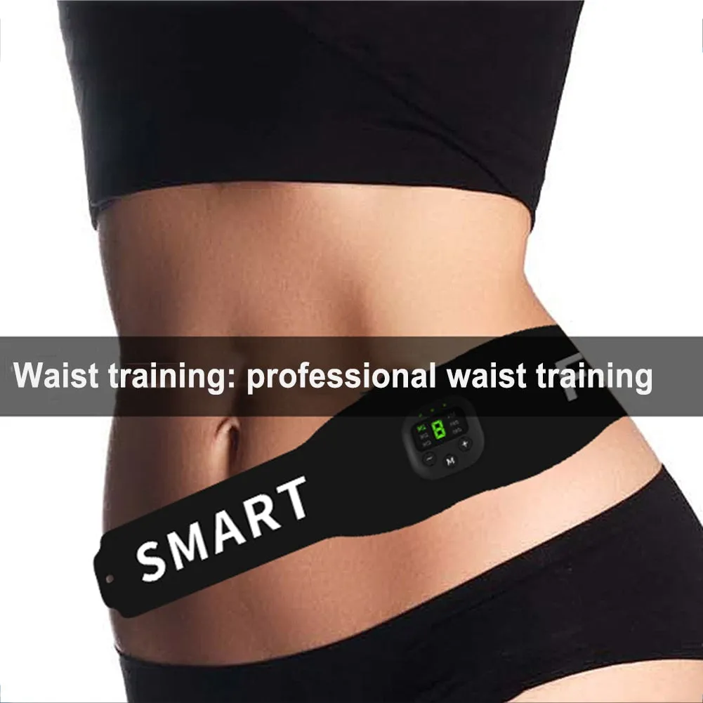 Slimming Waist Band Exercise Massager EMS Muscle Stimulator with 19 Modes