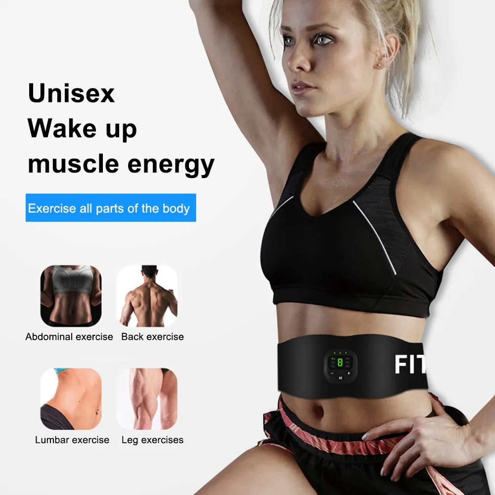 Slimming Waist Band Exercise Massager EMS Muscle Stimulator with 19 Modes
