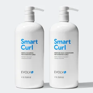 SmartCurl Shampoo & Conditioner Liter Duo