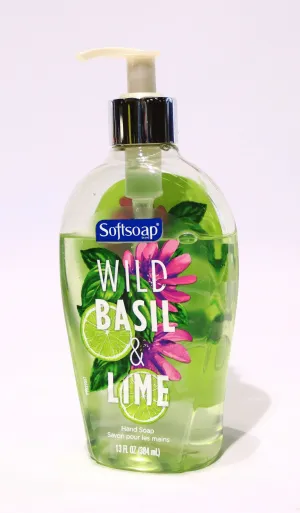 Softsoap Liquid Hand Soap, All Skin Type, Wild Basil & Lime, 13 fl oz