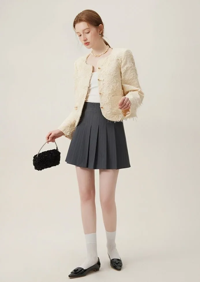 SPRING EMBOSSED SHORT JACKET
