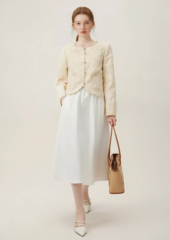 SPRING EMBOSSED SHORT JACKET