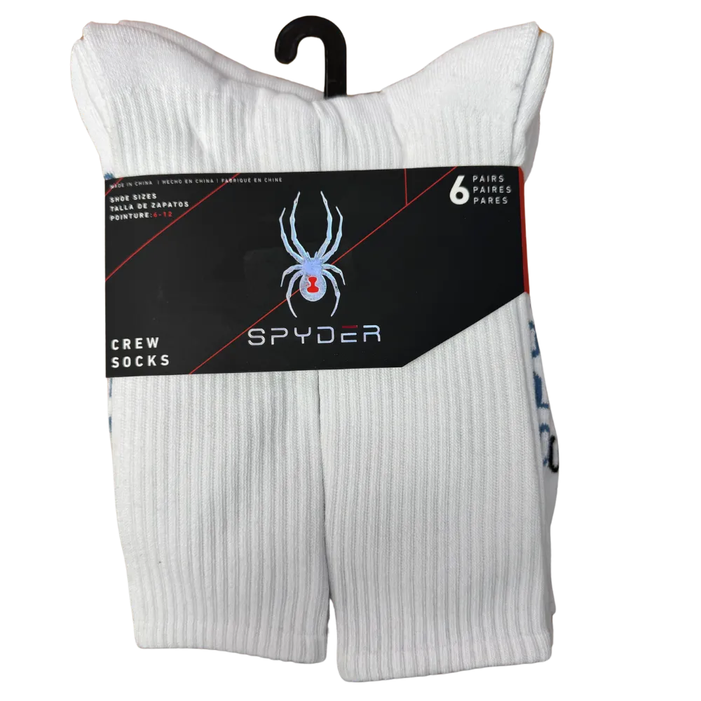 SPYDER - Crew Socks - 6 Pair