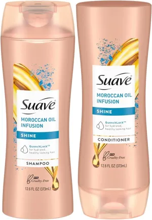 SUAVE moroccan infusion 24 hour shine بكج سواف بالاركان للمعان الشعر