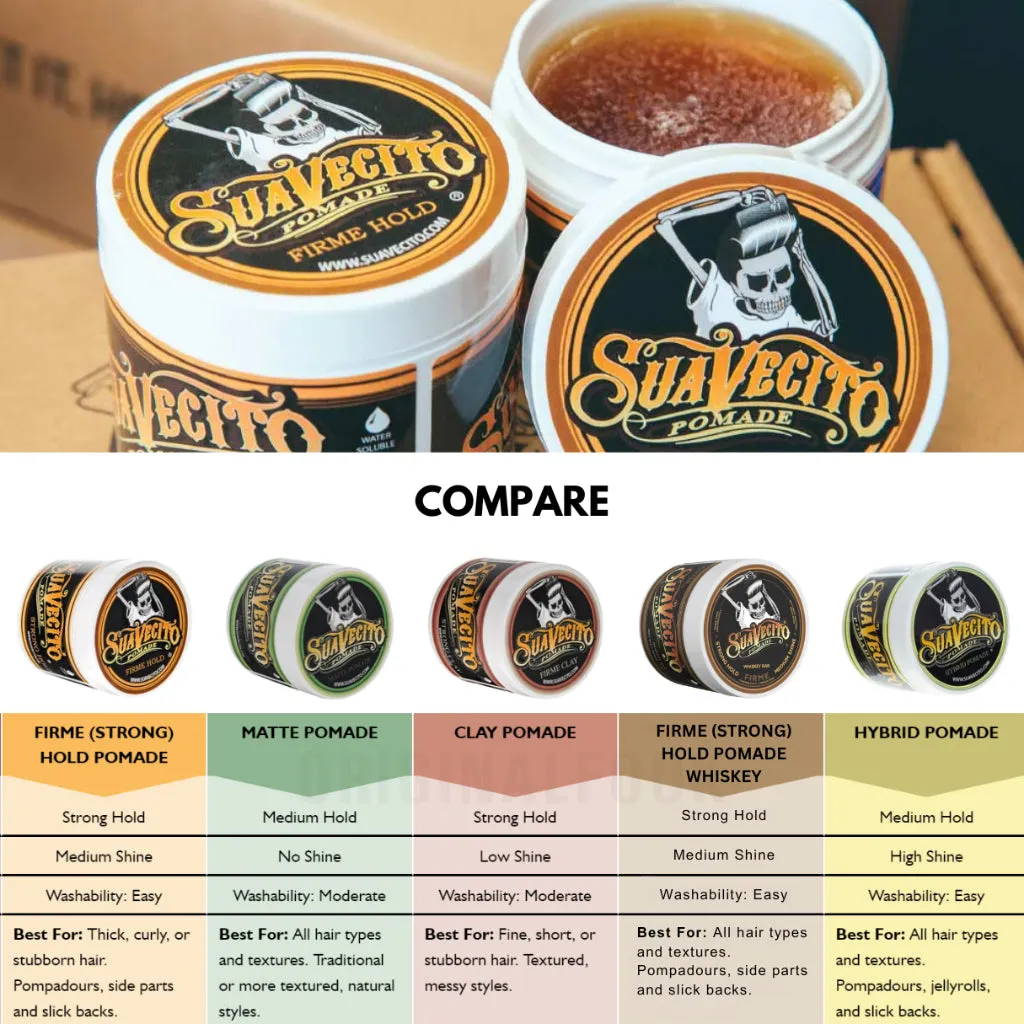 Suavecito Strong Hold Clay Pomade