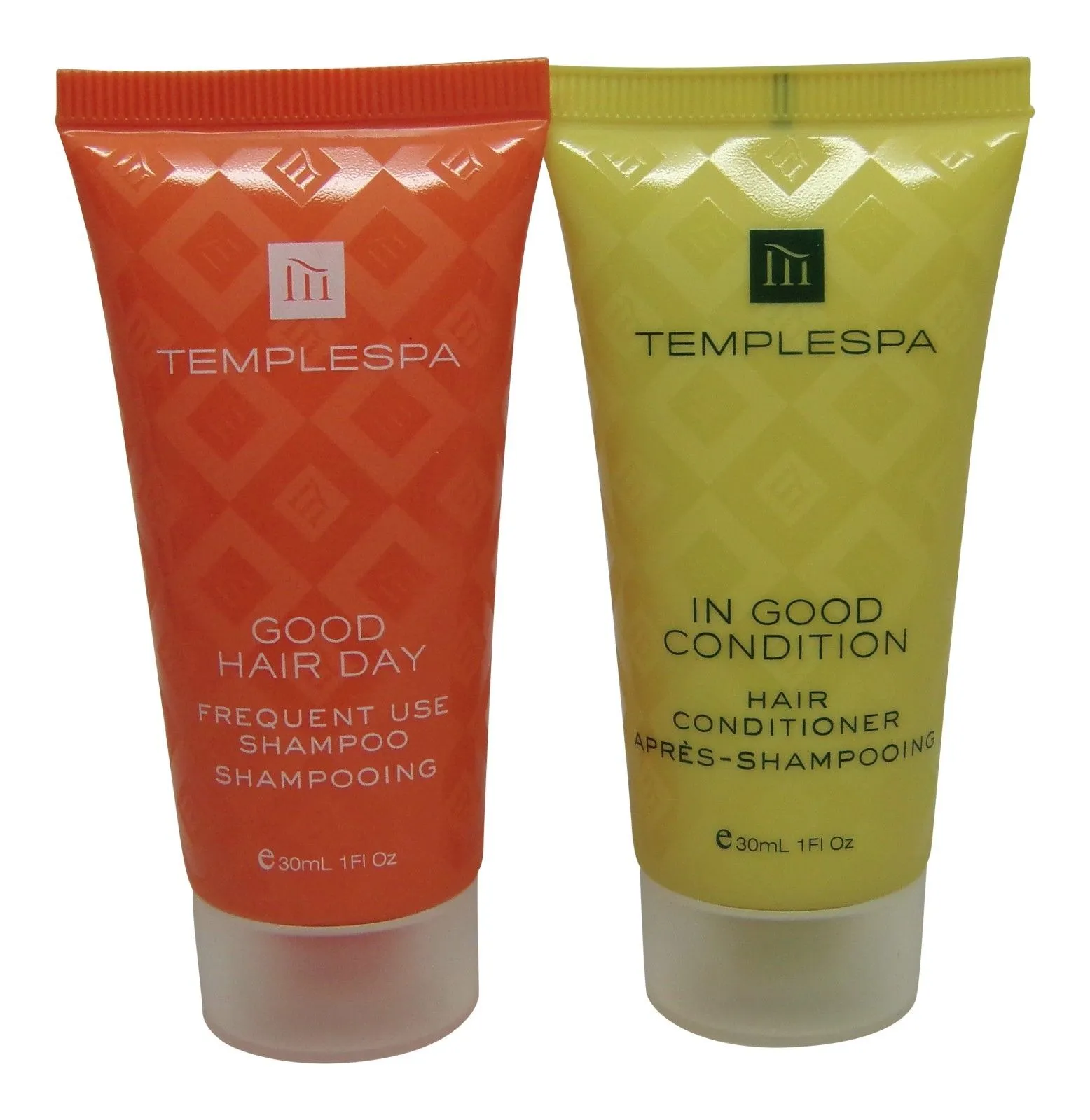Temple Spa Conditioner and Shampoo 16 total (8 of each) 1oz tubes.