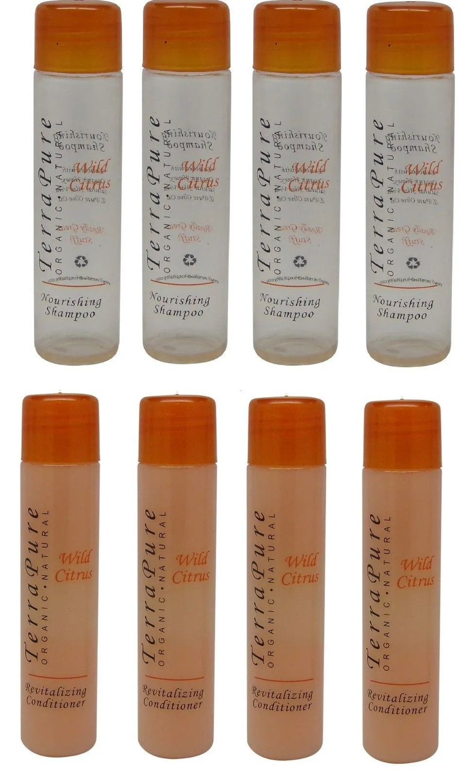 Terra Pure Wild Citrus Shampoo and Conditioner Lot of 8 (4 of each)