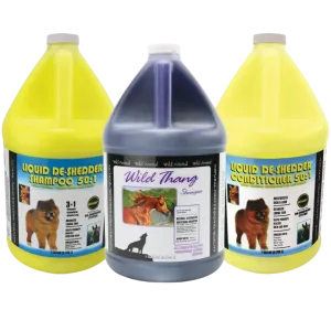 Three Shampoo and Conditioner Set Gallon by Wild Animal