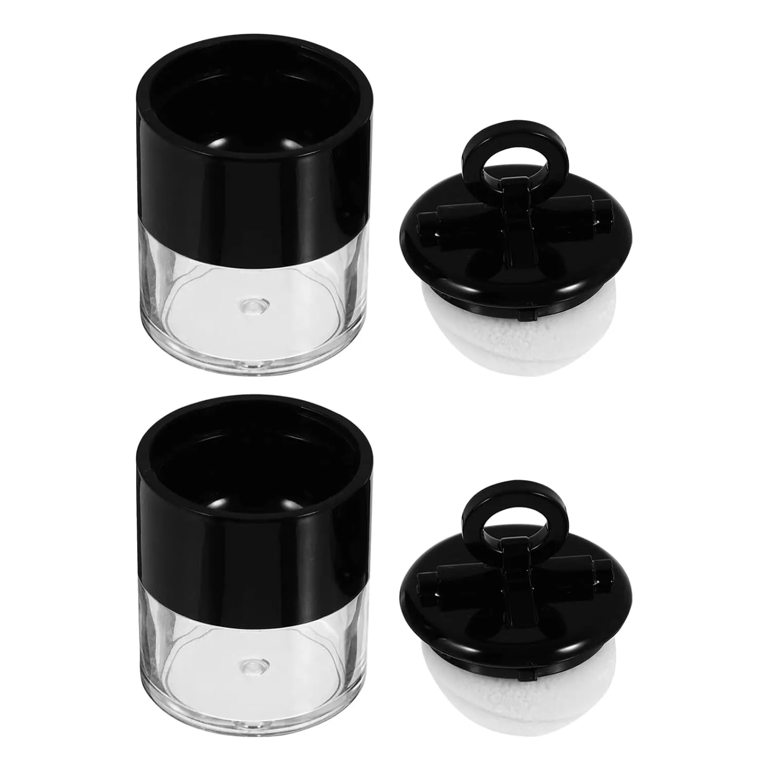 Travel Container Empty Box Empty Loose Powder travel powder container empty box body powder puff and container Box with Powder Loose Powder Box Dispenser Container