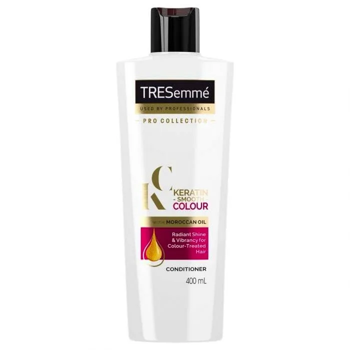 TRESemme Pro Collection Keratin Smooth Colour Conditioner with Moroccan Oil 400ml
