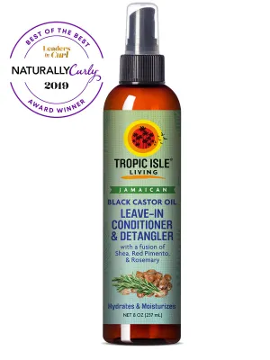TROPIC ISLE LIVING Jamaican Black Castor Oil Leave-In Conditioner & Detangler (8oz)