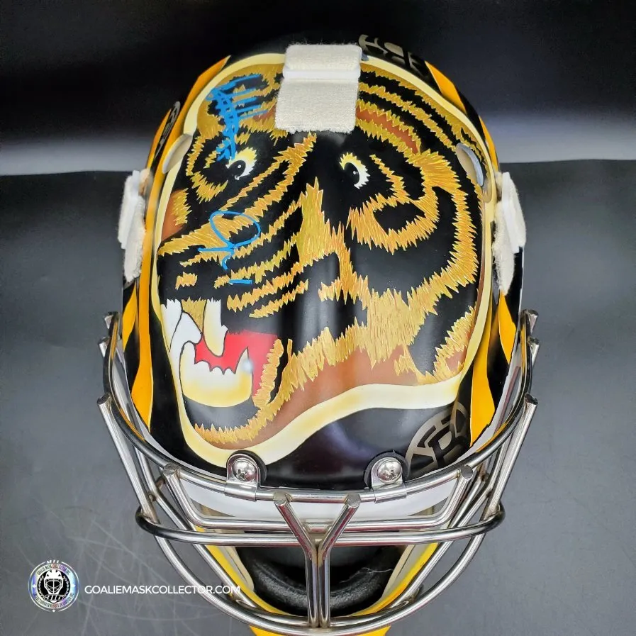 Ullmark & Swayman DUO SIGNED Goalie Mask 2022-2023 Boston Winter Classic Tribute Signature Edition Autographed - SOLD OUT