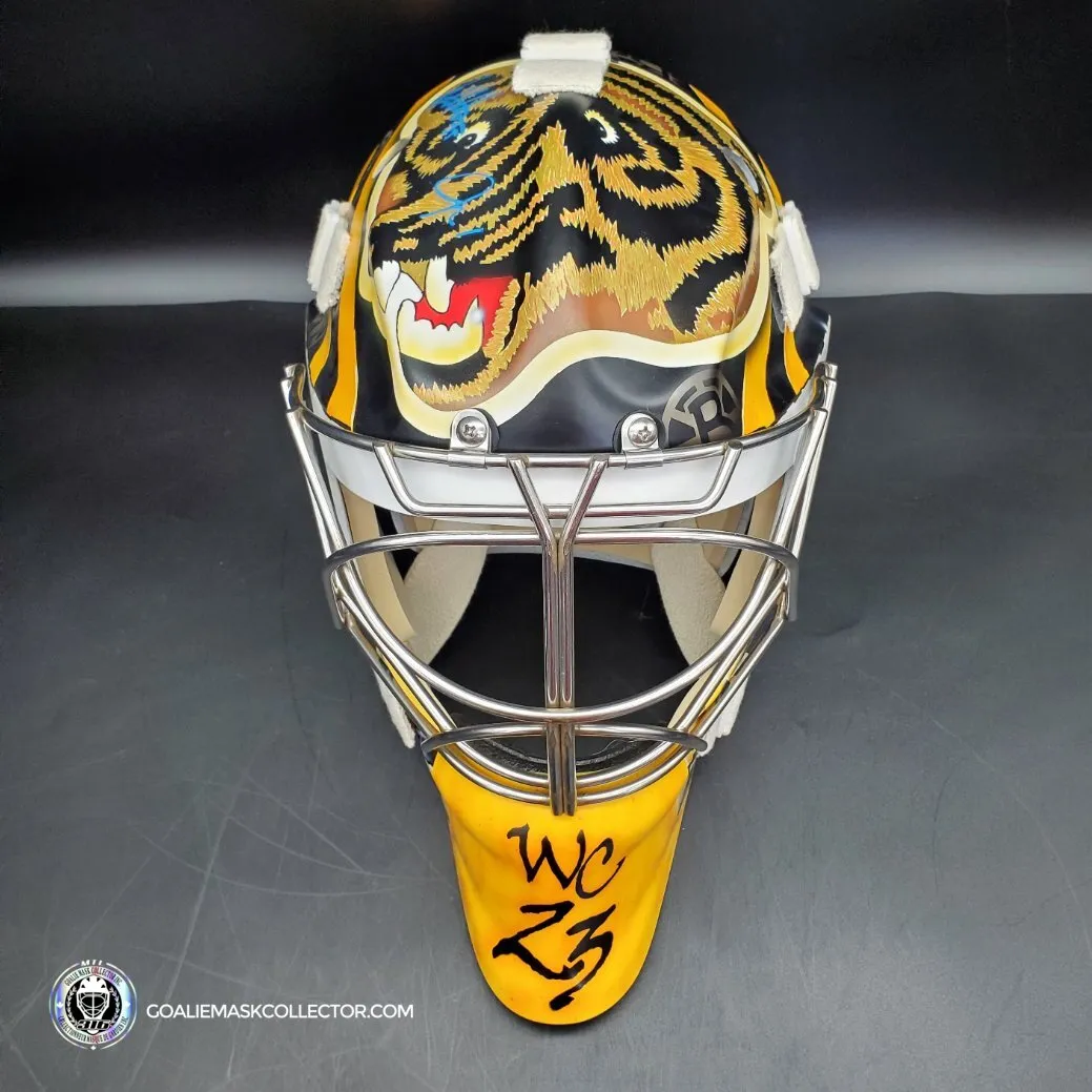 Ullmark & Swayman DUO SIGNED Goalie Mask 2022-2023 Boston Winter Classic Tribute Signature Edition Autographed - SOLD OUT