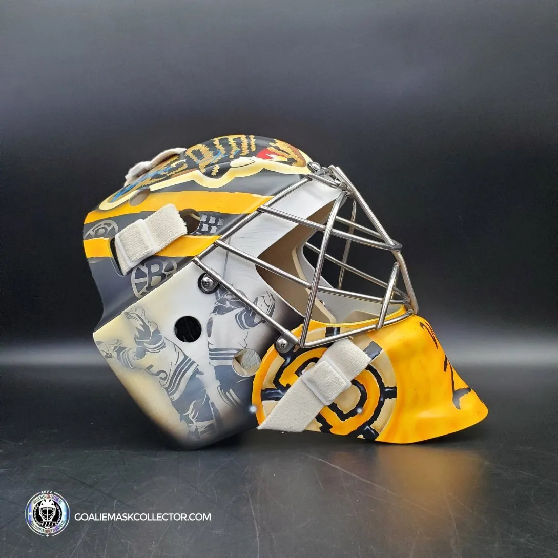 Ullmark & Swayman DUO SIGNED Goalie Mask 2022-2023 Boston Winter Classic Tribute Signature Edition Autographed - SOLD OUT