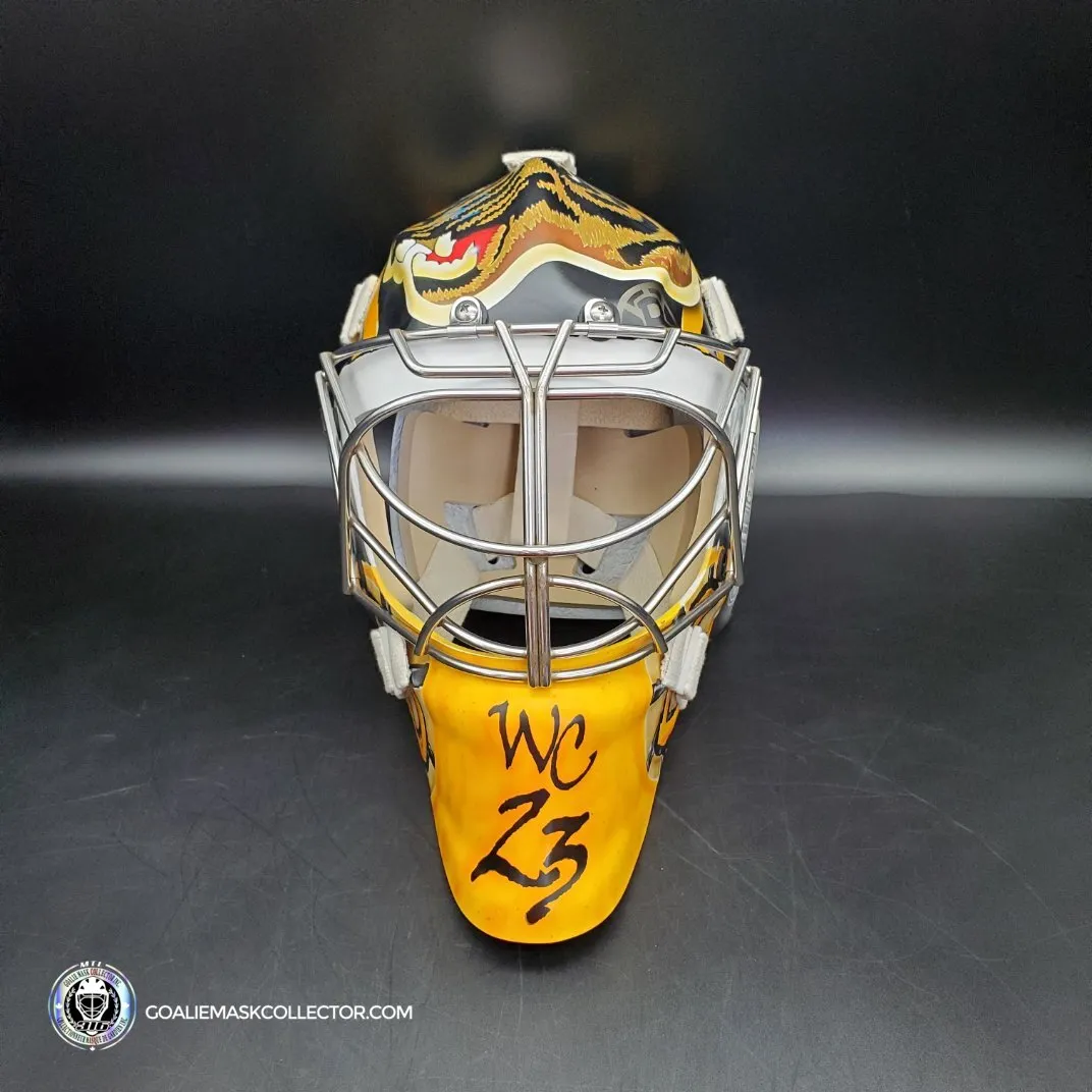 Ullmark & Swayman DUO SIGNED Goalie Mask 2022-2023 Boston Winter Classic Tribute Signature Edition Autographed - SOLD OUT