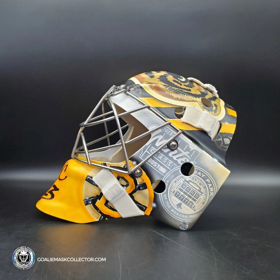 Ullmark & Swayman DUO SIGNED Goalie Mask 2022-2023 Boston Winter Classic Tribute Signature Edition Autographed - SOLD OUT