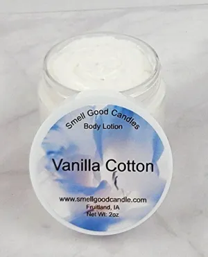 Vanilla Cotton 2oz Whipped Body Lotion