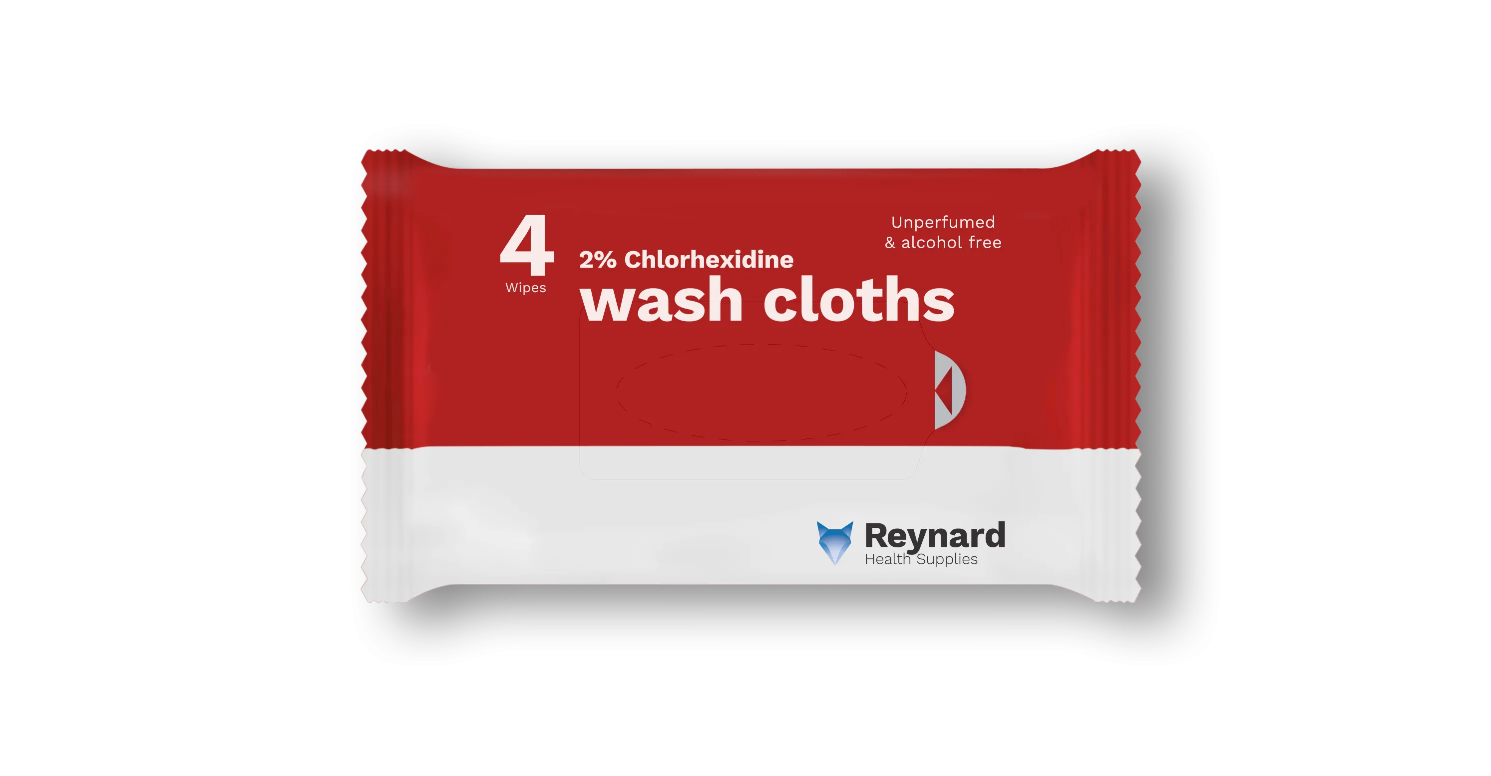 WASH CLOTHS LARGE 2% CHLORHEXIDINE ANTIBACTERIAL FOR BODY WASH SEALED PACK OF 4