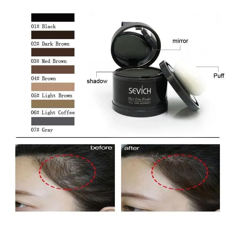 Water Proof Hair Line Powder in Hair Color Edge Control Hair Line