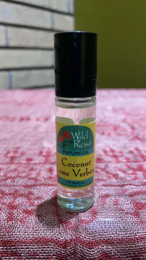 Wild Rose Roll-On Coconut Lime Verbena Body Oil